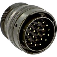 AMPHENOL INDUSTRIAL PT06A-22-21P Circular Connector, PT Series, MIL-DTL-26482 Series I, Straight Plug, 21 Contacts, Solder Pin