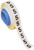 PANDUIT PMDR-E Wire Marker, Letter Tape, Pre Printed, E, PET (Polyester), Black, White