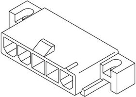 MOLEX 39-30-3032 Pin Header, Wire-to-Board, 4.2 mm, 1 Rows, 3 Contacts, Through Hole Right Angle