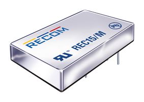 RECOM POWER REC15-1215S/H3/M/X2 Isolated Through Hole DC/DC Converter, Medical, DIP, 2:1, 15 W, 1 Output, 15 V