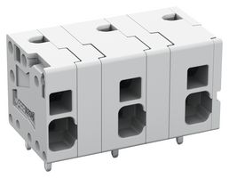 WAGO 2624-1502 Wire-To-Board Terminal Block, 11.5 mm, 2 Positions, 24 AWG, 10 AWG, 6 mm², Push In