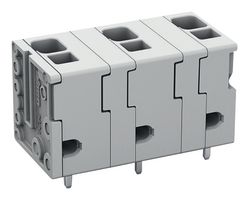 WAGO 2624-3504 Wire-To-Board Terminal Block, 11.5 mm, 4 Positions, 24 AWG, 10 AWG, 6 mm², Push In