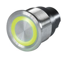 SCHURTER 3-101-412 Interruptor (Switch) Antivandalismo, SPST-NO, Natural, Serie CPS, Momentáneo, Rojo, Verde, Azul