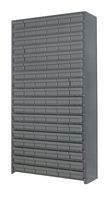 QUANTUM STORAGE CL1275-401GY Shelving Unit, 13 Shelves, 108 Bins, Grey, 75 " X 12 " X 36 "