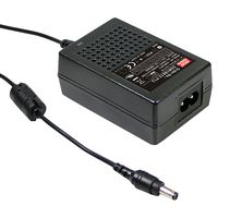 MEAN WELL GSM18B15-P1J AC/DC Power Supply, Medical, 1 Output, 18 W, 15 V, 1.2 A