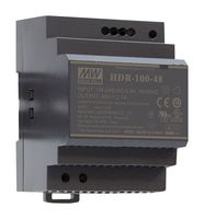 MEAN WELL HDR-100-24 AC/DC DIN Rail Power Supply (PSU), ITE, 1 Output, 92 W, 24 V, 3.83 A