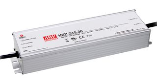 MEAN WELL HEP-240-24A AC/DC Enclosed Power Supply (PSU), ITE, 1 Outputs, 240 W, 24 V, 10 A