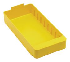 QUANTUM STORAGE QED401YL Storage, Drawer, Polystyrene, Yellow, 2.125 " x 5.56 " x 11.625 "