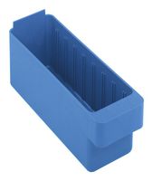 QUANTUM STORAGE QED501BL Storage, Drawer, Polystyrene, Blue, 4.625 " x 3.75 " x 11.625 "