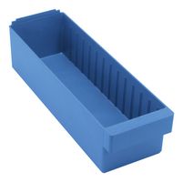 QUANTUM STORAGE QED602BL Storage, Drawer, Polystyrene, Blue, 4.625 " x 5.56 " x 17.625 "