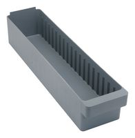 QUANTUM STORAGE QED603GY Storage, Drawer, Polystyrene, Grey, 4.625 " x 5.56 " x 23.875 "