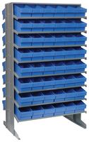 QUANTUM STORAGE QPRD-601BL Shelving Unit, 16 Shelves, 96 Bins, Blue, 60 " X 24 " X 36 "
