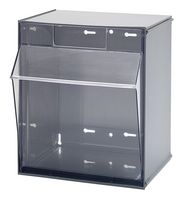 QUANTUM STORAGE QTB301GY Tip Out Bin, Grey, 1 Cups, 13.875 " X 11.75 " X 11.813 "