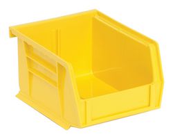 QUANTUM STORAGE QUS200YL Storage Bin, Yellow, 3 " X 4.125 " X 5 "