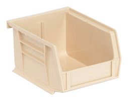 QUANTUM STORAGE QUS210IV Storage Bin, Ivory, 3 " X 4.125 " X 5.375 "
