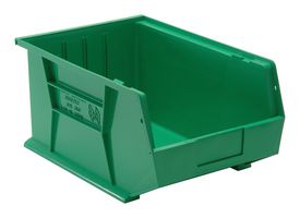 QUANTUM STORAGE QUS255GN Storage Bin, Green, 8 " X 11 " X 16 "