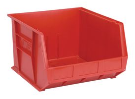 QUANTUM STORAGE QUS270RD Storage Bin, Red, 11 " X 16.5 " X 18 "