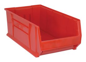 QUANTUM STORAGE QUS974RD Storage Bin, Red, 11 " X 16.5 " X 29.875 "