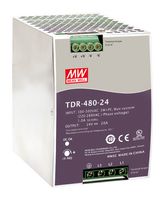 MEAN WELL TDR-480-48 AC/DC DIN Rail Power Supply (PSU), ITE, 1 Output, 480 W, 48 V, 10 A