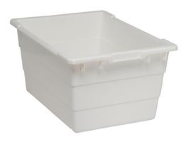 QUANTUM STORAGE TUB2417-12WT Storage Bin, White, 12 " X 17.25 " X 23.75 "