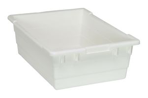QUANTUM STORAGE TUB2417-8WT Storage Bin, White, 8 " X 17.25 " X 23.75 "