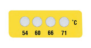 OMEGA ML4C-54-30 Label, Self Adhesive, 5 mm, 12 mm, Four Dot Temperature Indicator