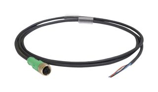 IDEC LF9Z-CM13 Cable, M12 Connector, LF3D Series LED Lighting, 3 m, Straight