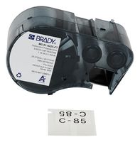 BRADY M5-01-8425-FT Label Printer Tape, T-Flag, Black on White, Glossy Polypropylene, 0.79" x 1.18"