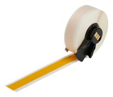 BRADY M6C-500-581-YL Label, 50ft, Thermal Transfer Printable, 12.7 mm, Vinyl, Yellow