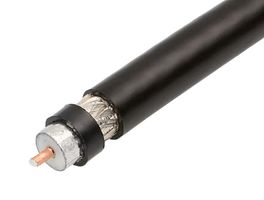 MOLEX 1000631600 Coaxial Cable, Copper Clad Aluminum, 14.99 mm, 50 ohm, Black