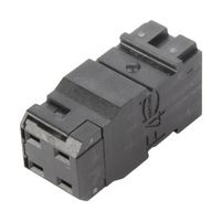 HARTING 02549040201 Heavy Duty Connector, Polyamide, Black, har-modular Series, Module, 4 Contacts, F4, Receptacle