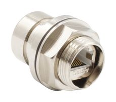 BULGIN LIMITED PXM6093TP Modular Connector, RJ45 Jack, 1 x 1 (Port), 8P8C, Cat6a, IP66, IP68, IP69K, Panel Mount