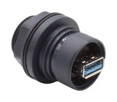 BULGIN LIMITED PXP6042/AA3 USB Adapter, USB Type A Receptacle, USB Type A Receptacle, USB 3.0, IP66, IP68, IP69K