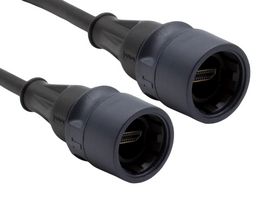 BULGIN LIMITED PXP6061/2M00 Cable de Audio / Video, Plug HDMI, Sellado, Plug HDMI, Sellado, 6.6 ft, 2 m, Negro