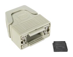 HARTING 09670090200160 D Sub Backshell, DE, 180°, Thermoplastic Body