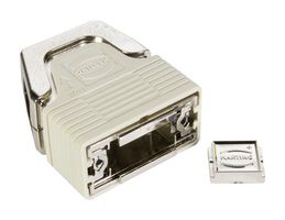 HARTING 09670090210 D Sub Backshell, DE, 180°, Thermoplastic Body