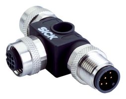 SICK SBO-02F12-SM1 Sensor Splitter, T - Style, Cable Mount, 5 Position M12 Receptacle