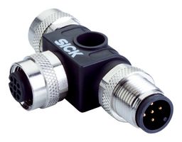 SICK SBO-02F12-SM2 Sensor Splitter, T - Style, Cable Mount, 5 Position M12 Receptacle