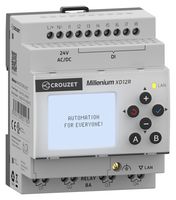 CROUZET MXD12RU1ET PLC, Pantalla LCD, Ethernet, 8 Ent/4 Sal Digitales, 24 VCA, IP20, IP40, Serie Millenium