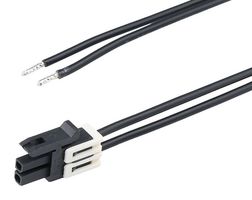 MOLEX 228411-1022 Cable Assembly, Micro-Fit+ Receptacle to Free End, 2 Positions, 3 mm, 2 Row, 150 mm, 5.9 "