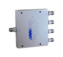 MIDWEST MICROWAVE PWD-5532-04-TNC-79 Power Divider, TNC Female to TNC Female, Aluminum, 1 In - 4 Out, 4 Ports, 2 to 18 GHz, 50 Ohm, 10 W