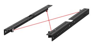 BANNER ENGINEERING S4BA-MX-LPQ20 Sensor Kit, X-Configuration, Mute Arm, Safety Light Curtains, Black Anodized, Aluminum, S4B Series