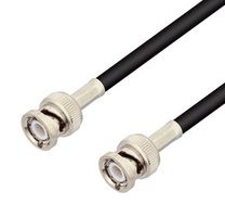FAIRVIEW MICROWAVE FMCA100228-24 LOW LOSS BNC MALE TO BNC MALE CABLE LMR-195-UF COAX IN 24 INCH