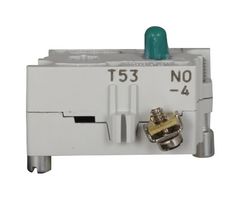 EATON CUTLER HAMMER 10250T53P Contact Block, 1 Pole, 0.5 A, 120 VDC, Eaton 10250T Series Pushbutton Switches & Indicating Lights