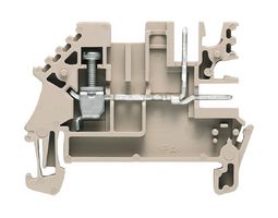 WEIDMULLER 1784460000 Bloque de Terminal c/Montaje en Riel DIN, De Paso, 3 Posiciones, 26 AWG, 12 AWG, 4 mm², Tornillo