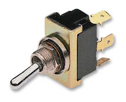 ALCOSWITCH - TE CONNECTIVITY 8-6437630-1 Toggle Switch, On-None-On, 4PDT, Non Illuminated, AW Series, Panel Mount, 20 A