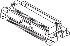 MOLEX 52991-0808 Mezzanine Connector, Receptacle, 0.5 mm, 2 Rows, 80 Contacts, Surface Mount, Phosphor Bronze