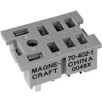 SCHNEIDER ELECTRIC/LEGACY RELAY 70-402-1 Relay Socket, Through Hole, 8 Pins, 10 A, 300 V