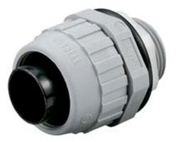 HUBBELL WIRING DEVICES P100NBKA Conduit Connector, PolyTuff®, Straight, 1 ", Nylon (Polyamide), Black, NEMA 4X, NEMA 12, NEMA 13
