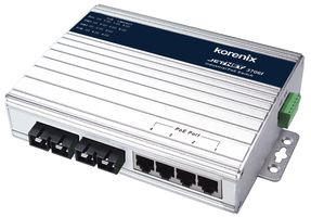 BEIJER ELECTRONICS JETNET 3706F-S Switch, JETNET, 6 Ports, Industrial, Managed PoE Fast Ethernet, Desktop / DIN Rail / Wall